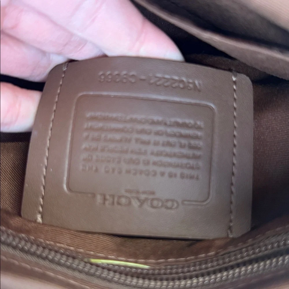 Coach C9366 Thompson Small map bag Jacquard varsity strip leather messenger - Picture 5 of 15